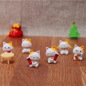 2025 nouveauté mignon Maneki Neko résine charme Micro-paysage bureau voiture ornements maison décoration petits cadeaux prix de gros - Product Image 5