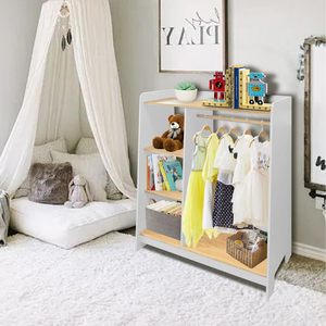 Étagère de rangement pour vêtements d'enfants <span class=keywords><strong>en</strong></span> bambou à 4 niveaux, rangement pour jouets d'enfants, support de rangement pour vêtements, support d'exposition, meubles de salon, meubles de chambre à coucher - Product Image 4