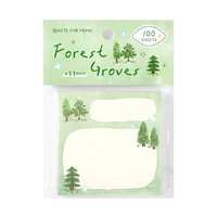 Bloc-notes botanique en aquarelle, 100 feuilles, mini-notes autocollantes florales, bloc-notes détachable, journal, scrapbooking, papeterie, cadeau