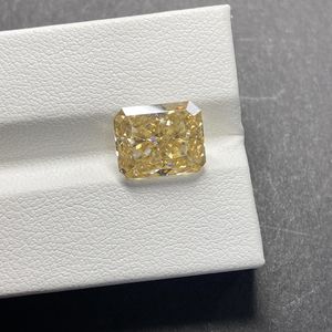 เพชรโมอิสซาไนต์สีเหลืองทรงเรเดียนท์ขนาด 10x12 มม. แบบเจียระไนไอซ์ครัช ผลิตในห้องปฏิบัติการ - Product Image 4