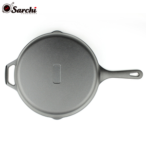 <span class=keywords><strong>Amazon</strong></span> solución Venta caliente 12 pulgadas utensilios de cocina sartén de <span class=keywords><strong>hierro</strong></span> <span class=keywords><strong>fundido</strong></span> para <span class=keywords><strong>amazon</strong></span> - Product Image 6