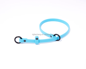 Sangle enduite de PVC en polyester imperméable de 1/2 pouces Matériel noir mat Collier d'entraînement antidérapant personnalisé pour l'entraînement quotidien - Product Image 3