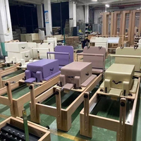 Equipo de Entrenamiento de Core Flexible de Alta Calidad, Estilo Estudio, Reformer de Pilates de Madera Comercial, Venta al por Mayor desde Almacén en la UE