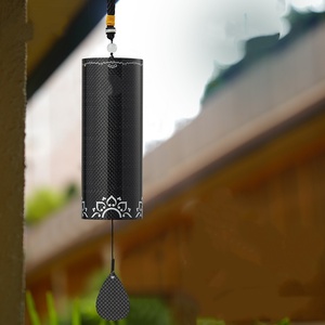Carillon éolien en fibre de carbone en gros avec support, délicat carillon éolien décoratif à suspendre pour patio, chambre, mariage, cadeau d'anniversaire, faible MOQ - Product Image 3