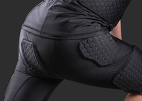 Nouveau Design Pads Compression Short Hommes Rembourré Compression Shorts pour Football Basketball Rugby Taekwondo Ski