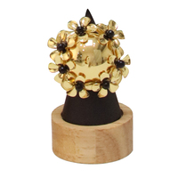 MEIZI BIJOUX Dubai Plaqué Or Grand Bracelet Bague Boucles D'oreilles Ensemble de Bijoux pour Femmes 4 Pièces Cadeau de Banquet de Mariage