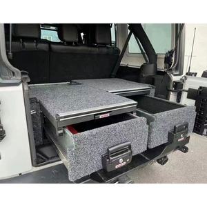 For Jeep JL Wrangler Slide Twin Drawers <b>Storage</b> <b>Box</b> VRD4X4 Dual <b>Draws</b> System 4wd Offroad Drawer Systems Double Drawer - Product Image 5