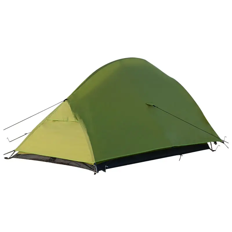 Großhandel Namiot Custom Color Ein Schlafzimmer Ultraleichtes 190T Polyester Doppels chicht Camping Zelt für Forest Lakeside Wandern