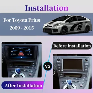 UIS7862 QLED 8G+128G Android 10 สำหรับ Prius XW30 ปี 2009 - 2015 เครื่องเล่นวิทยุในรถยนต์ มัลติมีเดีย เครื่องเล่นวิดีโอ GPS สเตอริโอ CarPlay - Product Image 3