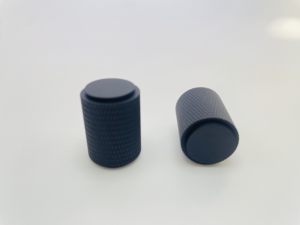 Kenop Bulat Baja Berlekuk 18mm untuk Furnitur Kamar Tidur & Dapur (Hitam Doff) - Product Image 2