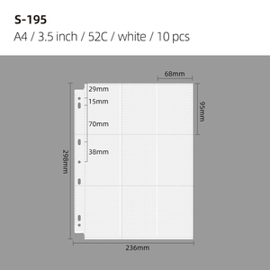 Archivalpro Album <span class=keywords><strong>de</strong></span> collection <span class=keywords><strong>de</strong></span> cartes à échanger en PP blanc transparent <span class=keywords><strong>de</strong></span> haute qualité, format A4/A5, 1/4/5 pochettes, 10 pièces/paquet, pour impression UV, feuilles mobiles - Product Image 6