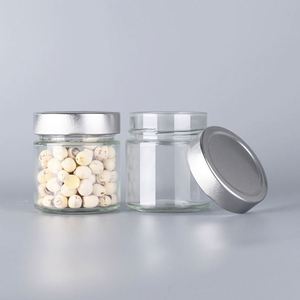 Eco Friendly 50ml 100ml 150ml 250ml 300ml 500ml Honey <b>Spice</b> Pudding <b>Jar</b> Glass Food Storage <b>Jar</b> Aluminum Screw Lid - Product Image 4