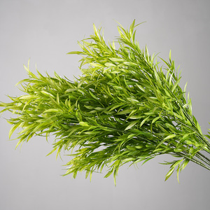 Feuilles de bambou artificielles Greenway vert foncé, plante entière, arrangements floraux décoratifs pour mariages et festivals - Product Image 3