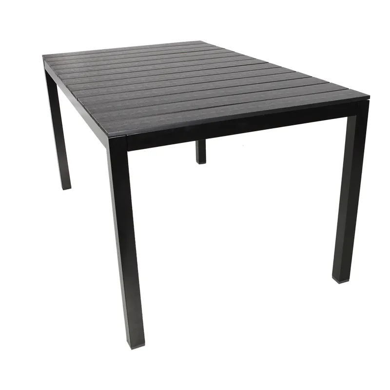 Оптовая продажа, наружная алюминиевая рама, квадратная консоль для кемпинга и пикника, пластиковые деревянные столы, чайный столик