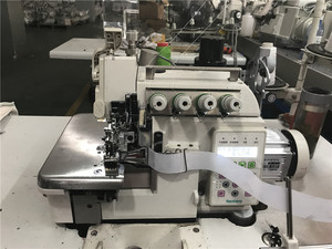 EXTD3216-02S250 5-Thread Computerized <b>Overlock</b> Flat-Bed <b>Sewing</b> <b>Machine</b> Folder Feeder Device Home Use New High-Speed Motor - Product Image 3
