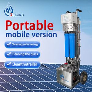Système d'osmose inverse portable 500L/heure, machine de purification d'eau mobile extérieure, machine de nettoyage manuelle, pompe PLC - Product Image 1