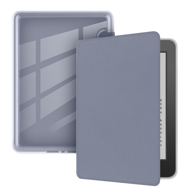 Hard Acrylic Back Cover Auto Sleep Wake PU Leather Case for Kindle Paperwhite 12th Gen 2024 7inch Folio Case Protective