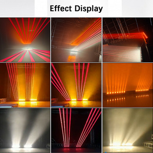 Ventes directes usine : Projecteur de scène à tête mobile 8 faisceaux laser rouge et LED, contrôle DMX512, pour discothèque et soirée - Product Image 6