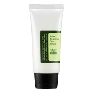Aloe Vera Extract Lightweight Aloe Soothing Sun Cream Spf 50+ Body Sunscreen Private Label Moisturizing Whitening Sunscreen