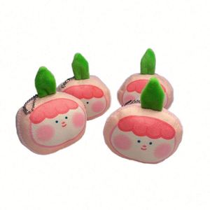 Customizable Mini Short Anime Plush Pillow Keychain Cute Metal Filling Keychain for Comic-Con with Low MOQ Customization Options - Product Image 1