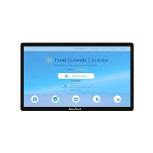 Monitor Táctil Interactivo de 32 Pulgadas, Plano, 2K FHD/4K UHD, Industrial, Marco Abierto, LCD, Antivandálico, con Soporte de Piso, 32, 43, 49, 55 Pulgadas - Product Image 1