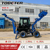 Chargeuse-pelleteuse pour travaux routiers urbains, 3800 kg, 42 kW, diesel, 4x4, CE EAC, godet de 0,18 m³, capacité de levage de 1800 kg, chargeuse-pelleteuse sur roues