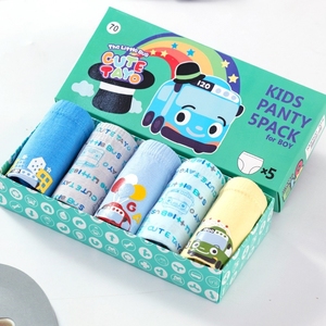 กางเกงในเด็กผู้ชายผ้าฝ้ายนุ่ม แพ็ค 5 ตัว/กล่อง ระบายอากาศได้ดี ลายการ์ตูนไดโนเสาร์และยา<span class=keywords><strong>น</strong></span>พาหนะ ชุดเด็กวัยหัดเดิ<span class=keywords><strong>น</strong></span> ผู้ชาย - Product Image 6