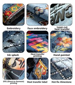 جينز رجالي بتصميم مخصص للملابس الشبابية العصرية، جودة عالية من القطن المحبوك، غسيل متوسط، تصنيع حسب الطلب للصيف والخريف - Product Image 6