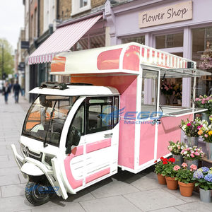 2026 <b>Pink</b> Hot-selling Food Truck Business Booming Three-wheeled Food Truck Manufacturers Sell Directly Branded Food Trucks - Product Image 2