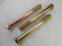 Pasokan pabrik baut ramping Scm435 M10 100mm pengencang otomotif baut kepala Hex 1/4 "- 20X3" kelas panjang 8 seng 1/4-20X3"
