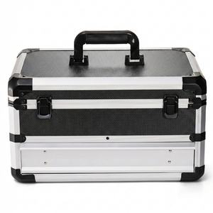 Caja de Herramientas de Aluminio con Cajón, Estuche Organizador de Herramientas Portátil para Oficina y Gimnasio - Product Image 6