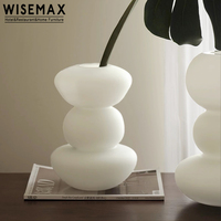 WISEMAX ensemble de vase à fleurs en verre pour salon de luxe moderne table top petite fleur wase pour la maison drcor desktop centerpiece