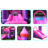 Nouveau style OEM/ODM : Château gonflable mini Moonwalk avec toboggan, pour usage domestique et fêtes en extérieur pour enfants