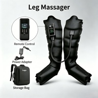 Foworld W-D-6 Bottes de massage des jambes à compression intégrale avec contrôle de la minuterie, système de récupération des jambes par compression d'air sans fil