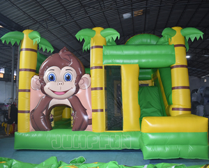 Castillo inflable de la jungla 4 en 1 <span class=keywords><strong>MONO</strong></span> Casa de salto alquiler de <span class=keywords><strong>eventos</strong></span> castillo inflable y tobogán - Product Image 2