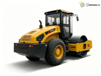 Rouleau compresseur vibrant à tambour unique SANY SSR120C-6 de 12 tonnes d'occasion |   CE |   EPA |   Moteur Kubota EURO 5 75KW à entraînement hydraulique pour travaux du sol