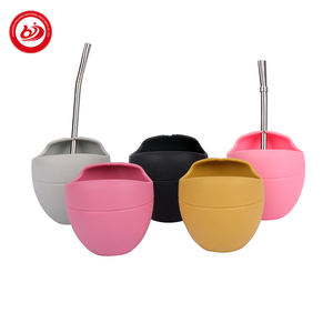 Nuova confezione regalo argentina tradizionale con paglia silicone yerba juice water Cup Silicone Mate Gourd Cup con Bombilla Drain straw - Product Image 3
