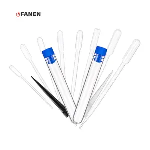 Fanen 12*75mm kimyasal alüminyum boru kozmetik şeffaf plastik Test tüpleri