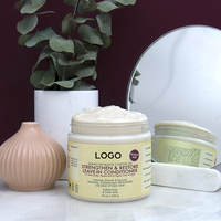 Après-shampoing hydratant et rafraîchissant végétalien à l'huile de ricin noire jamaïcaine et au beurre de karité naturel, marque distributeur