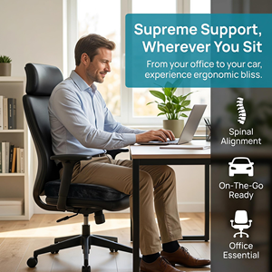 Factory Hot Selling Customized Portable Orthopedic Cooling Anti slip Office and Home Thick <b>Memory</b> <b>Foam</b> Gel Seat <b>Cushion</b> - Product Image 2