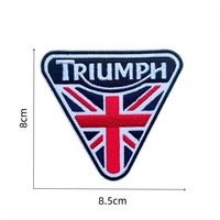 Écussons brodés personnalisés de haute qualité pour motards, badges auto-agrippants, thermocollants pour vêtements, accessoires de couture pour vêtements, fabrication en usine
