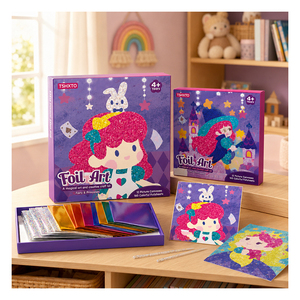 Color Matching Shiny Art Project Preschool Learners With Peelable Designs Decorative <b>Stickers</b> <b>Sheets</b> And Displayable Result - Product Image 3