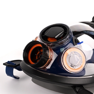 Masker Gas Beracun <span class=keywords><strong>Full</strong></span> <span class=keywords><strong>Face</strong></span> <span class=keywords><strong>EN136</strong></span> Silikon 40mm untuk Cat Semprot, Asam, Gas Kimia - Product Image 6