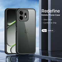 Coque de téléphone transparente antichoc en PC+TPU avec finition givrée de style minimaliste pour OnePlus N6
