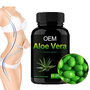 Lal doğal takviyesi Aloe Vera özü kapsül gıda sınıfı Aloe Vera kapsül E vitamini ile - Product Image 1