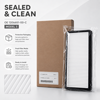 Filtre à air d'habitacle LinTech Tesla Model 3 HEPA à charbon actif, filtre de climatisation externe de remplacement 1206681-00-C, pièces automobiles en gros