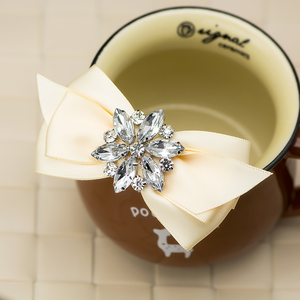 Hecho a mano Bowknot tela cristal flor DIY desmontable zapatos Clips señoras elegantes tacones altos <span class=keywords><strong>Sandalias</strong></span> <span class=keywords><strong>planas</strong></span> Zapatos broches ornamento - Product Image 4