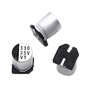 ตัวเก็บประจุชนิดอิเล็กโตรไลต์ชิป <span class=keywords><strong>SMD</strong></span> 10x10.2mm 25V 330uF 8x10.2มม. - Product Image 1