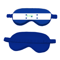 Masque de sommeil portable en soie simulée avec drapeau national de la Martinique, personnalisable en gros pour revendeurs