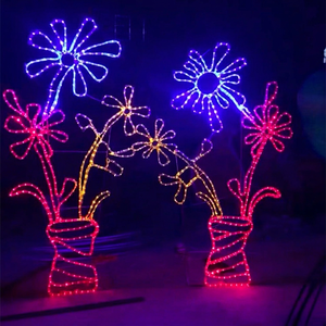 Outdoor <b>LED</b> Flower Garden <b>Light</b> Waterproof Motif Decoration Swan Fountain Palm <b>Tree</b> Landscape Yard Lamp - Product Image 1